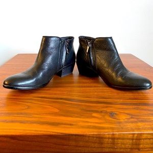 Leather ankle booties by Sam Edelman